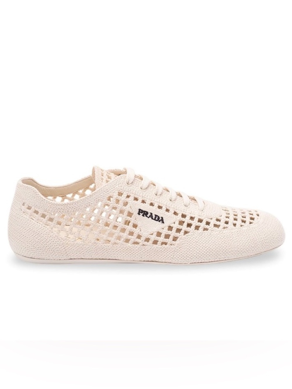 PRADA Collapse crochet laced sneakers